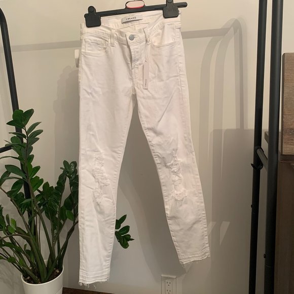 J Brand White Ripped Jeans - Brand New, Tags On - Picture 2 of 5